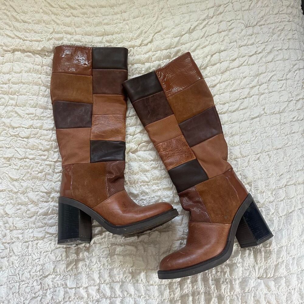 Steve-madden Women's Brown and Tan Boots